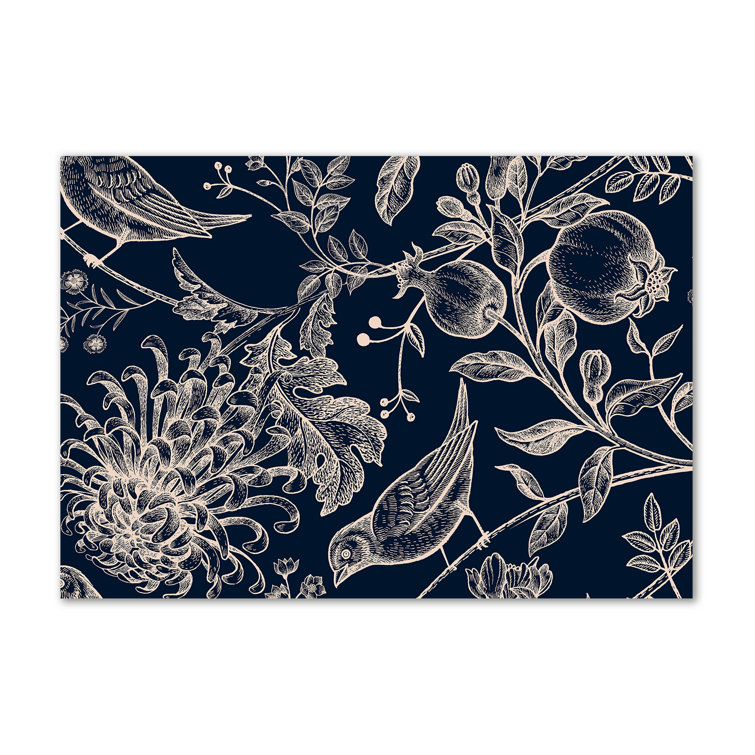 Bay Isle Home Flowers And Birds Wrapped Canvas Art Prints Wayfair.co.uk